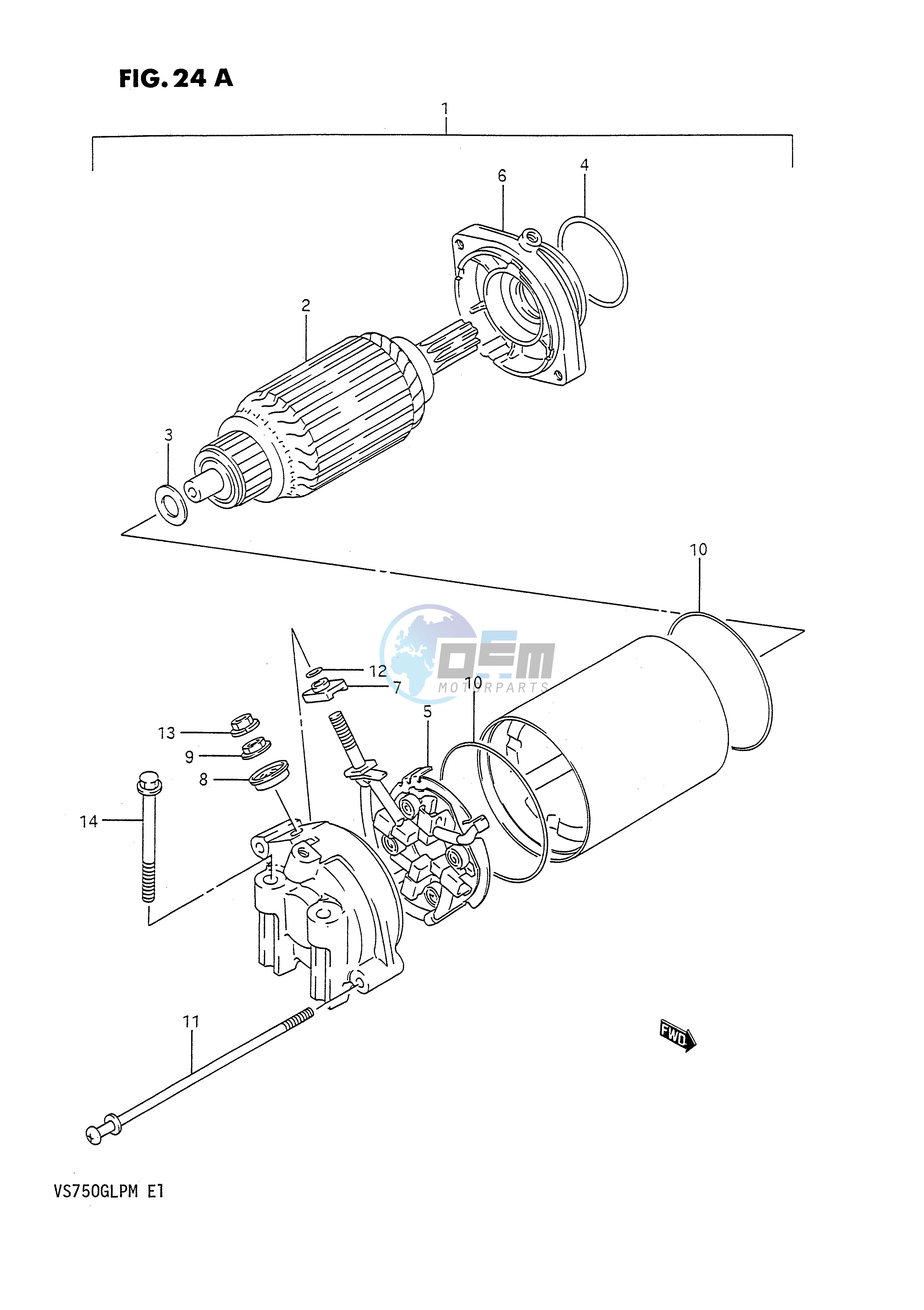 STARTING MOTOR (MODEL M)