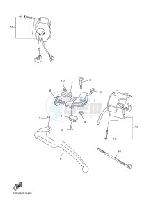 YZF-R6 600 R6 (2CXE 2CXF) drawing HANDLE SWITCH & LEVER