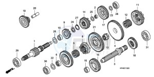 TRX420FMA Europe Direct - (ED / 4WD) drawing TRANSMISSION