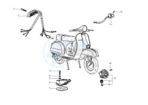 PX 125-150-200 drawing Handlebar Switch