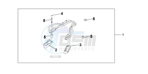 CBF600N9 France - (F / CMF) drawing REAR CARRIER