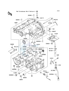 ZZR600 ZX600-E13H GB XX (EU ME A(FRICA) drawing Crankcase