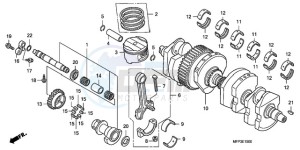 CB1300SA9 Australia - (U / ABS BCT MME TWO TY2) drawing CRANKSHAFT/PISTON