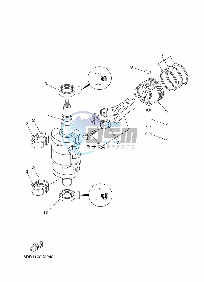 CRANKSHAFT--PISTON