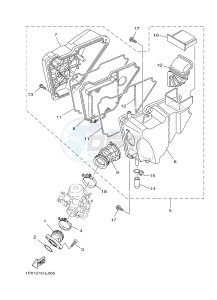 YB125 (2CS3) drawing ADMISION INTAKE