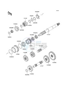 KVF 360 A [PRAIRIE 360 4X4] (A6F-A9F) A8F drawing TRANSMISSION