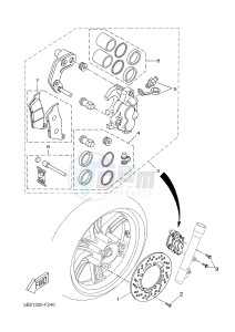 VP250 (5B2B 5B2B 5B2B 5B2B) drawing FRONT BRAKE CALIPER