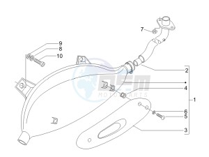 GTV 125 4T (Euro 3) drawing Silencer