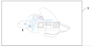 CB600F CB600F drawing HUGGER   *SILVER*