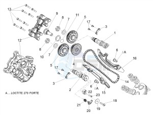 SHIVER 900 ABS (APAC) drawing Front cylinder timing system