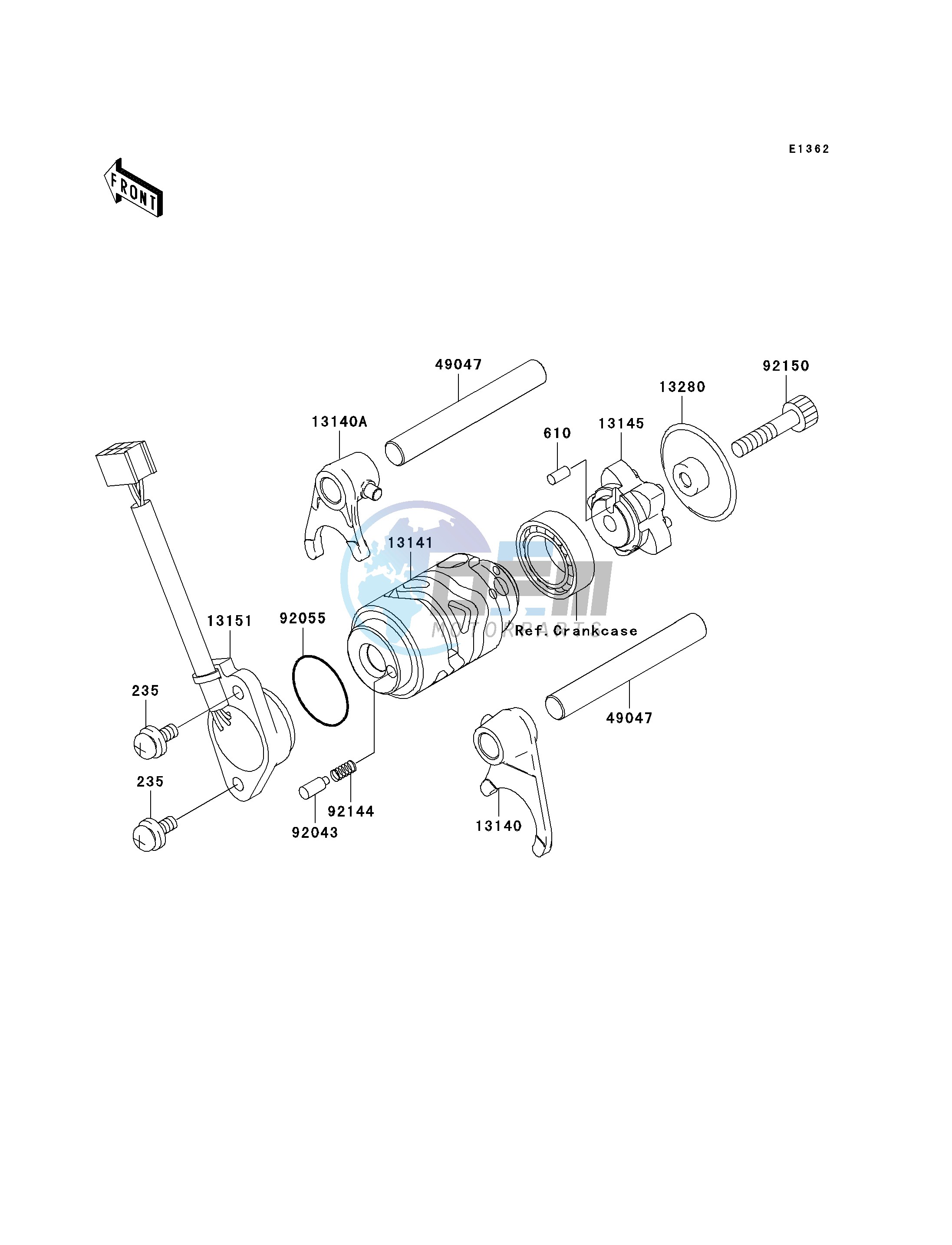 GEAR CHANGE DRUM_SHIFT FORK-- S- -