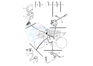 YZ F 250 drawing ELECTRICAL DEVICES