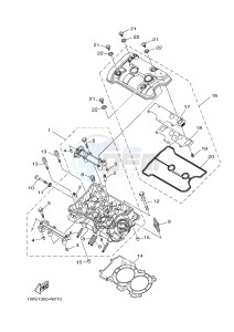 MT07A MT-07 ABS 700 (1XBA 1XBB) drawing CYLINDER HEAD