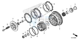 CBR600RAD CBR600RR ABS UK - (E) drawing CLUTCH