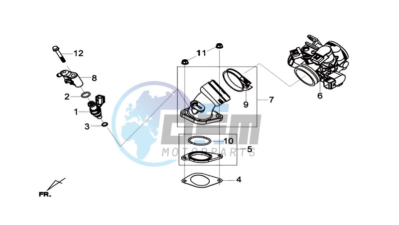 INLET / FUEL INJECTOR / THROTTLE VALVE BODY