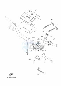 YZ250 (BCR6) drawing HANDLE SWITCH & LEVER