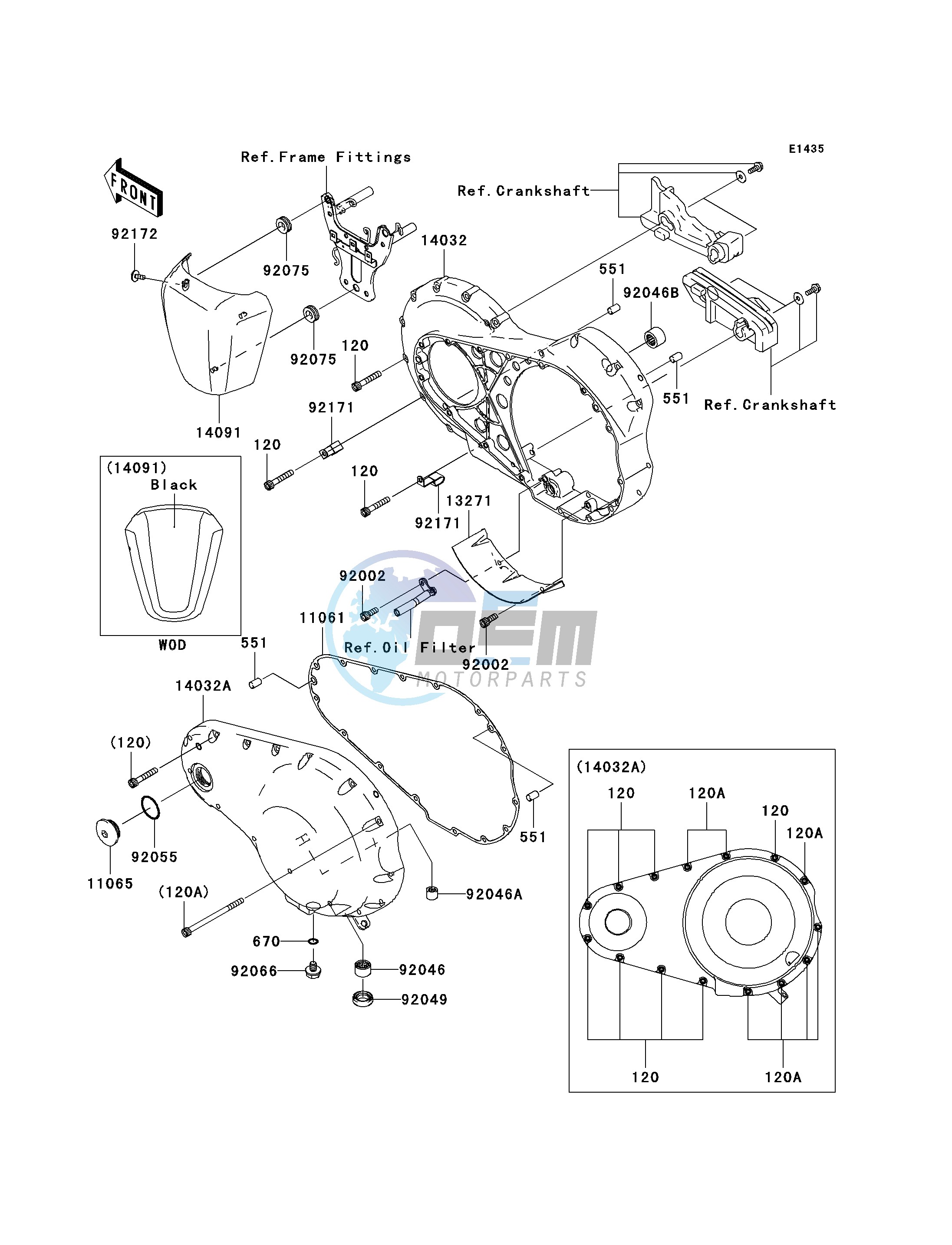 LEFT ENGINE COVER-- S- -