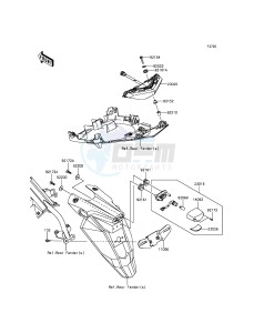 ER-6F_ABS EX650FFF XX (EU ME A(FRICA) drawing Taillight(s)