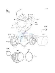 KX 85 A [KX85 MONSTER ENERGY] (A6F - A9FA) A7F drawing AIR CLEANER