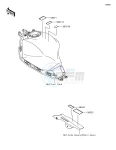 Z650 ER650HHF XX (EU ME A(FRICA) drawing Labels