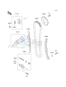 KVF 400 A [PRAIRIE 400 4X4] (A2) [PRAIRIE 400 4X4] drawing CAMSHAFT-- S- -_TENSIONER