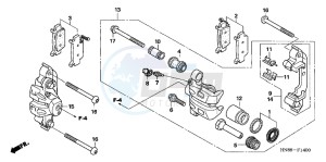 TRX680FAC drawing FRONT BRAKE CALIPER