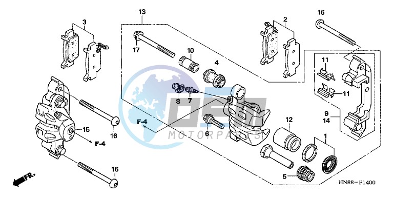 FRONT BRAKE CALIPER