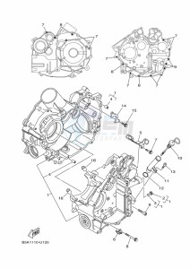 YFM700FWBD YFM70KP (B5KC) drawing CRANKCASE