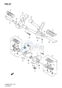 DL650 drawing FOOTREST