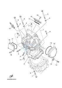 XT660R (5VKL 5VKL 5VKL 5VKL) drawing CYLINDER HEAD