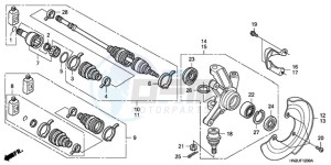 TRX500FAA Australia - (U) drawing KNUCKLE