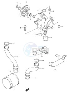 GSF1200 (E2) Bandit drawing OIL PUMP