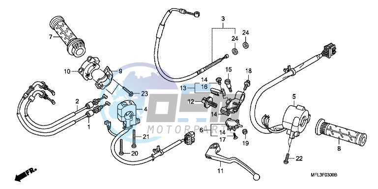 HANDLE LEVER/ SWITCH/ CABLE