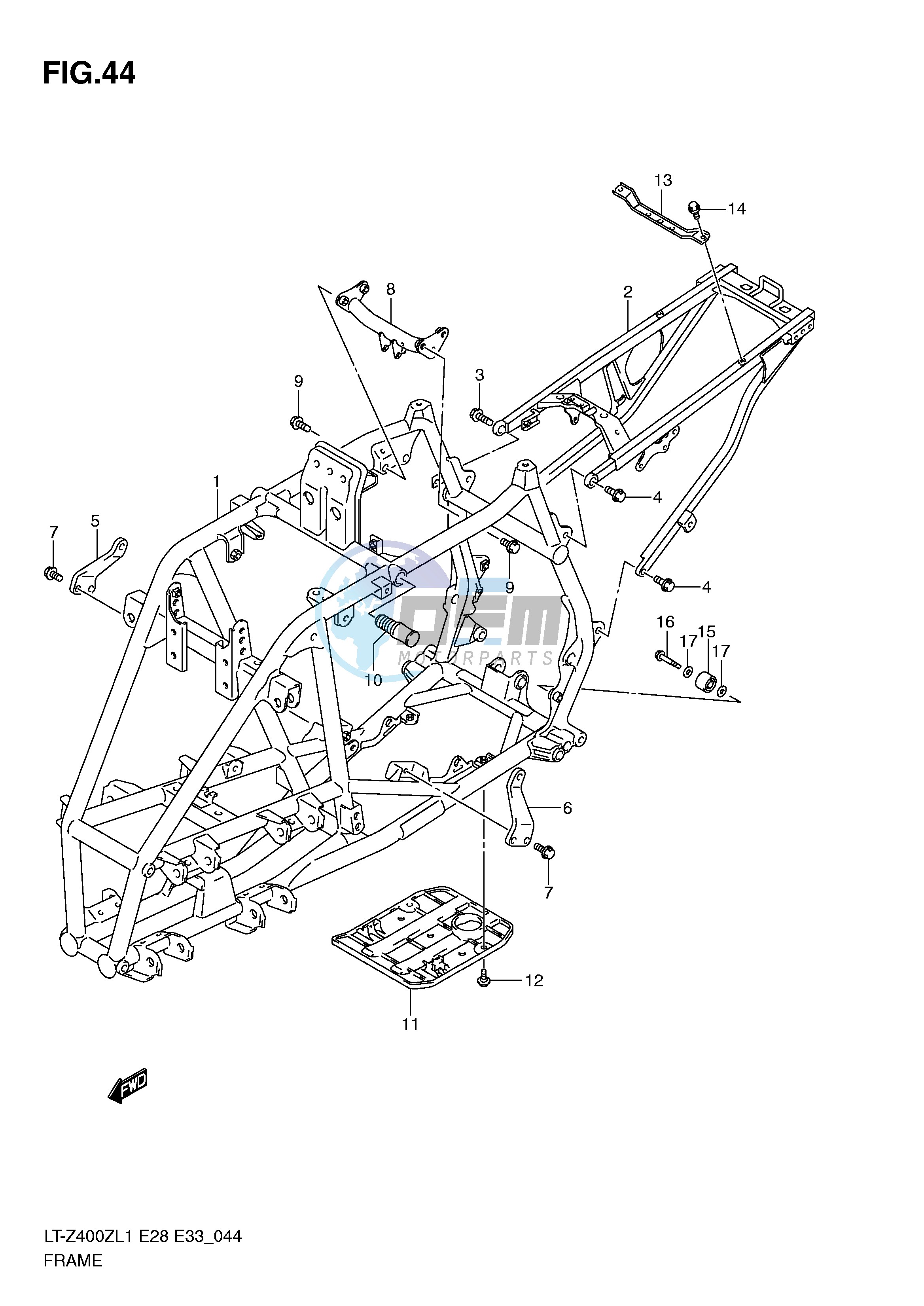 FRAME (LT-Z400L1 E33)