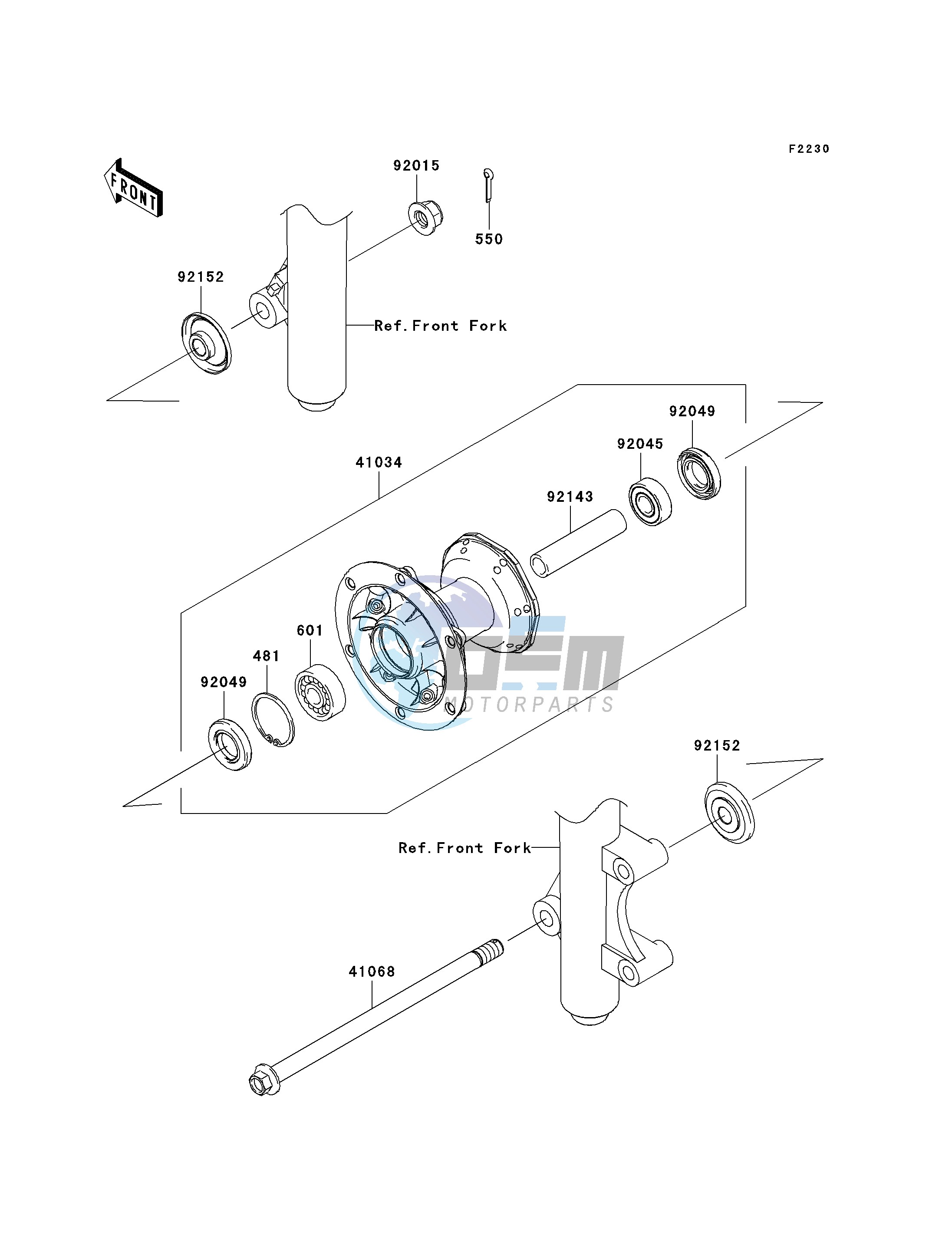 FRONT HUB