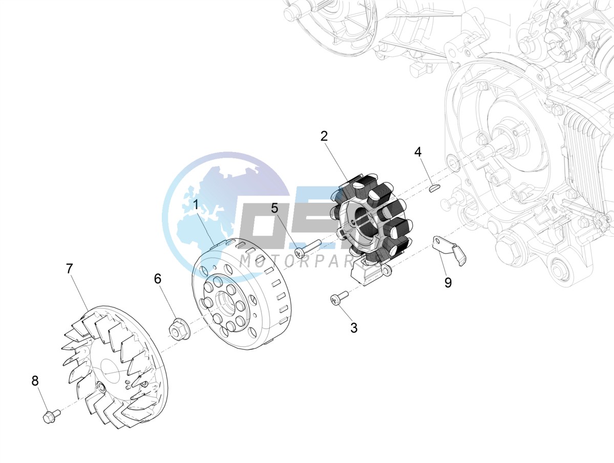 Flywheel magneto