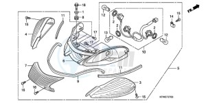 SH300A9 ED / ABS TBX drawing REAR COMBINATION LIGHT