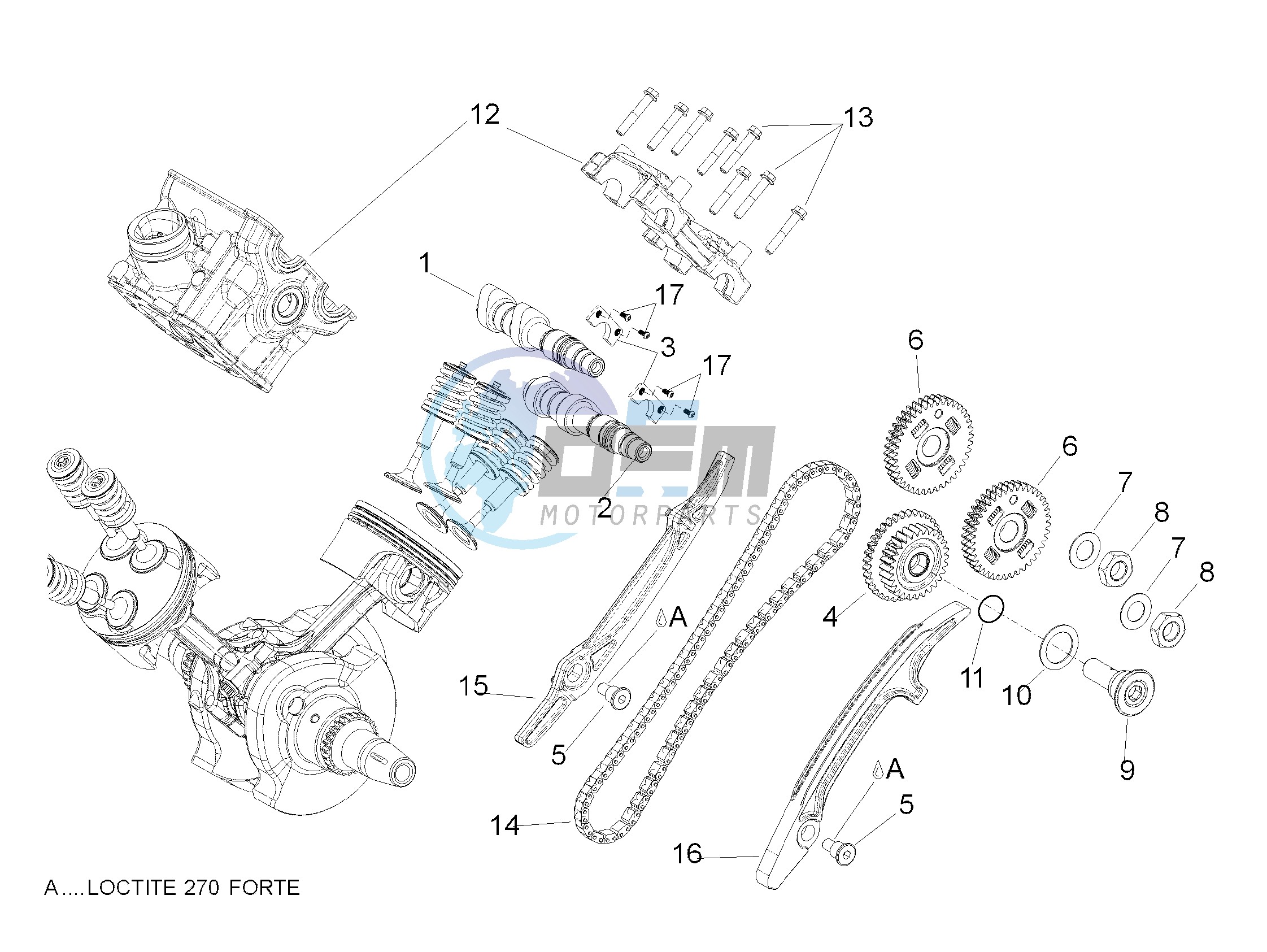 Rear cylinder timing system