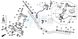 XL1000VA VARADERO drawing HANDLE PIPE/TOP BRIDGE