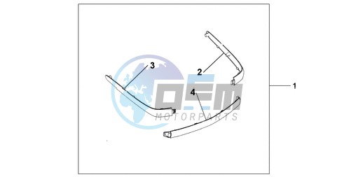 CHROME TRUNK MOUL