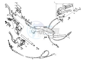 GPR REPLICA - 50 cc drawing HANDLEBAR-DRIVE CONTROLS