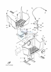 YFM700FWB YFM7NKDXK (B6K7) drawing STAND & FOOTREST