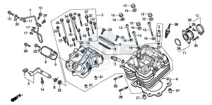 TRX300FW FOURTRAX drawing CYLINDER HEAD