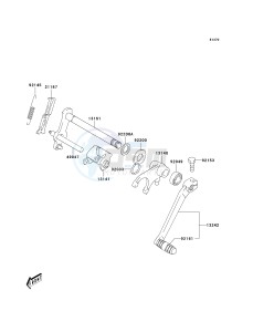 KDX 50 A (A1-A3) drawing GEAR CHANGE MECHANISM