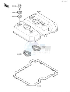 EL 250 B [ELIMINATOR[ (B2-B3) [ELIMINATOR drawing CYLINDER HEAD COVER