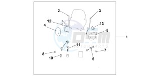 PES125 drawing WINDSHIELD