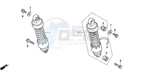 CA125 REBEL drawing REAR CUSHION