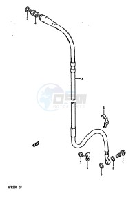 RM250 (K-L-M-N) drawing FRONT BRAKE HOSE (MODEL K L M)