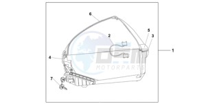 XL700VA9 Europe Direct - (ED / ABS SPC) drawing 45L TOPBOX VERNIER GREY METALLIC