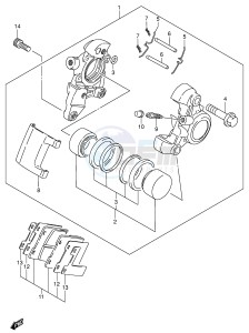 VS1400 (E3-E28) INTRUDER drawing REAR CALIPER